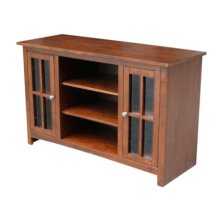 International Concepts EnteRTAinment / TV Stand, with 2 Doors, 48", Espresso TV581-34